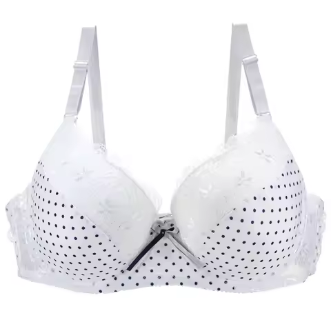 2024 New Push Up Bras 34/75 36/80 38/85 40/90 42/95 44/100 BCDE Underwear For Women Lace Dot Lingeri