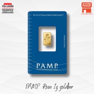 Youloong Suissue PAMP Rosa design 1gram goldbar 999.9GOLD