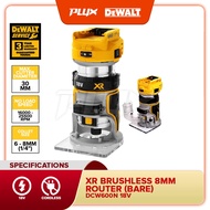DEWALT DCW600N-XJ BL 8mm Router with Fixed Base 18V (Bare Unit No Charger & Battery)