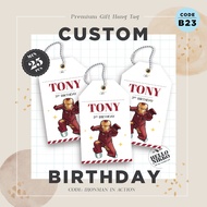 Gift TAG birthday B23 - Ironman Marvel birthday greeting card