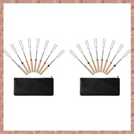 Marshmallow Roasting Sticks (16 Pack) 32 Inches Extendable Telescoping Smores Skewers for Fire Pit M