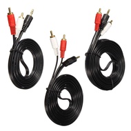 สายลำโพง 1 ออก 2 RCA Cable ยาว 10 เมตร สายสัญญาณเสียง 3.5mm to RCA (423A)