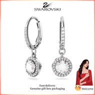 ♈Swarovski♈ Womens Fashion Earrings S925 sterling silver round cut pavé white diamonds Una Angelic e