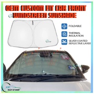 Custom Fit OEM Car Front Windshield Sunshade  Cermin Besar Depan Sunshade ALZA ARUZ ATIVA AXIA BEZZA