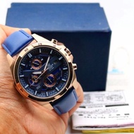 CASIO Edifice watch 556 L blue Whit Original Box