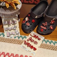 crocs crocs jibbitz Hole Shoes Accessories - Crocs Girls' Shoes with Flower & Cartoon Buckles