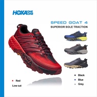 original HOKA ONE ONE SPEEDGOAT 4 Fast Antelope Couple V-soled Anti slip Off road Shock Absorbing Running Shoe