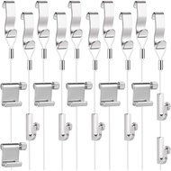 Adjustable Picture Hanger System 10 Pcs Picture Rail Hook and Wire Kit with Nylon Cord