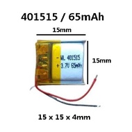 Rechargeable Battery 401515  Battery 65mAh Li-Polymer 3.7V For Replacement MP3 Toys Headphone Blueto