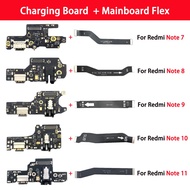 New USB Charging Port Dock Board Connector Main FPC Motherboard Flex Cable For Redmi Note 7 8 9 10 P