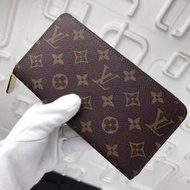 【全新現貨】Louis vuitton 長皮夾 男女款zippy老花帆布錢夾 長款m60017 lv長夾lv錢包 短夾