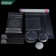CFSTORE Clay Modeling Tool Mud Pressing Plate Transparent Acrylic Round Tube Roller Soft Plasticine 