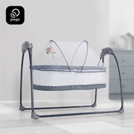 Prego Breezy Baby Swing Electric Auto Cradle Newborn Buaian Elektrik Ayunan Boleh Lipat Foldable Bluetooth USB Music 宝宝婴儿电动摇篮床