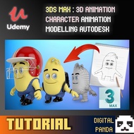 [ FULL TUTORIAL]  3DS MAX : 3D ANIMATION CHARACTER ANIMATION MODELLING AUTODESK