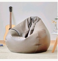 SPHouse - 灰色 XL 榻榻米豆袋懶人沙發 100CM X 120CM
