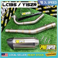YAMAHA LC135 135LC 4S 5S Y15 Y15ZR V1 V2 PROTAPER RACING EXHAUST S1 32MM / 35MM STAINLESS STELL EKZOS (CUTTING AHM M3)