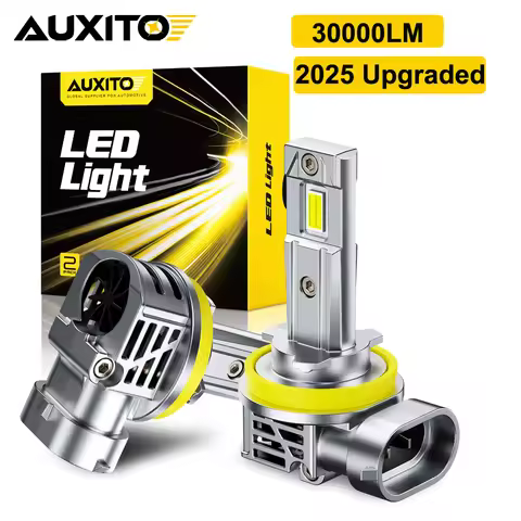 AUXITO Upgraded H11 H8 LED Headlamp Bulbs Canbus No Flickering Car High Low Beam Turbo 9005 HB3 9006