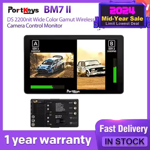 Portkeys BM7 II DS 2200nit Wide Color Gamut Wireless Camera Control Monitor|Wireless Camera Control|
