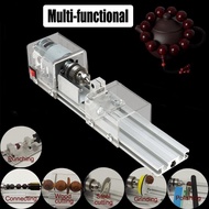 100W Mini Lathe Beads Machine Mini DIY Wood Lathe Polisher Table Saw