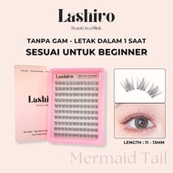 【Fast Shipping】Lashivo Mermaid Tails Glue-Free Lashes 11–13mm｜自然伪素颜款 免胶假睫毛 10排｜Bulu Mata Tanpa Gam R