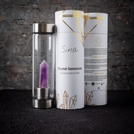 Crystal Infused Water Bottle "Amethyst" - Sina