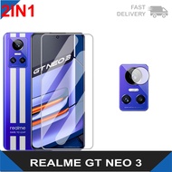 LAYAR Tempered Glass Screen Realme GT Neo 3 (2022) 2in1 Free Tempered Glass Camera