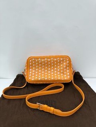 👜 Moynat Camera Bag Size 22*14*6.5cm Unused 莫奈相機包，橙色菱格紋款，閒置 尺寸22*14*6.5cm