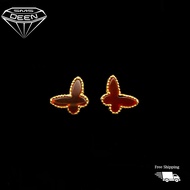 SMS DEEN VC Butterfly Earrings, ±2.9GM - Gold 916 Emas - Subang VC Rama-rama (Info: ±1.3x1.0CM - 2.8