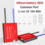 3S 12V 10a-100a 18650 bảng bảo vệ pin Lithium cổng chung với sự cân bằng