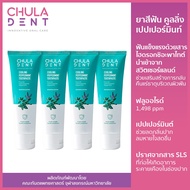 [แพ็ค 4] Chula Dent  ยาสีฟันจุฬาฯเดนท์ คูลลิ่ง เปปเปอร์มิ้นท์ 100 ก. (Chula Dent Cooling Peppermint 
