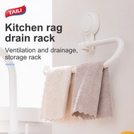 TAILI suction cup kitchen paper towel holder No Drilling reusable Kitchen Roll Holder fresh-keeping bag film storage rack roll paper rack wall-mounted adjustable