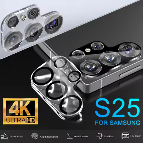 S25 Camera Lens Protector For Samsung Galaxy S25 Plus Ultra S25+ 3D HD Back Camera Len Cover Tempere
