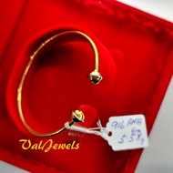 REAL 916/22K Gold Bangle Bracelet | Gelang Tangan Emas 916 Tulen 独特916黄金手镯  时尚手环 *VAL JEWELS* VB0002
