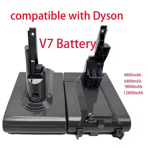 12800mAh 21.6V Lithium V7 Battery Replacement for Dyson V7 Motorhead Pro Trigger Animal Car+Boat Flu