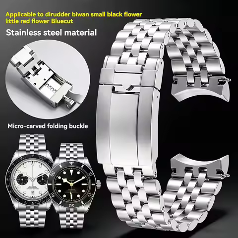 20/21/22mm Curved End Jubilee Metal Bracelet For Tudor Black Bay 58 BB58 39mm 41mm Chrono M79250 793