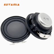 SOTAMIA 2Pcs Mini Full Range Subwoofer Audio Speaker 40mm 4 Ohm 5W Multimedia Waterproof Outdoor Por