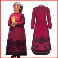 GC1 Disney Encanto Cos Mirabel Gradmother Abuela Dress for Kids Adult Cosplay Costume Summer Party P