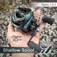 Reel BC ATD 200L Shallow Spool Dangkal Stream Fishing baitcasting