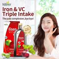 German Huebner Eisen Vital  Liquid Iron Supplement 500MLwith Vitamin B Vitamin C Adults Woman Dietar
