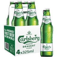 Carlsberg Smooth Draught Beer 325ml 4s Pint Bottle