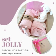 BABY GIFTBOX hadiah baby newborn BABY GIFT SIMPLE MINIMALIST [jolly set - GIRL]