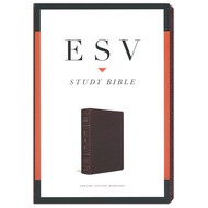 ESV Study Bible, Leather Burgundy