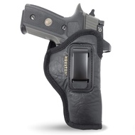 IWB Optical Gun Holster by Houston - ECO Leather Concealed Carry Soft Material | FITS Glock 17/21, H