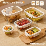 Homira Signature Series Borosilicate Glass Food Container 450ml-2600ml