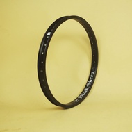 20 Inch Alienation Bmx Rim A Double Layer 36 Hole Action Street Car Knife Ring Black Rim