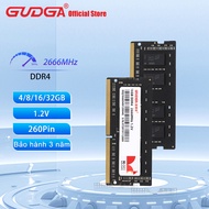 GUDGA Bộ nhớ RAM DDR4 4GB 8GB 16GB 32GB RAM 2666MHZ Sodim 1.2V 260Pin Máy tính xách tay kênh kép