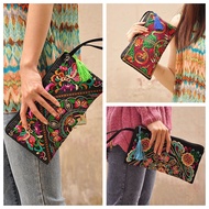 Vintage Embroidered Handbags zipper bag Girls Purse Bags