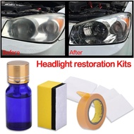 Goxfaca 10ML Headlight Restoration Kit Repair Liquid Car Glass Cleaning Tool Polishing Set Grinding