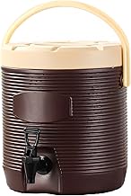 Insulated Beverage Dispenser, 20L Hot and Cold Drink Dispenser with Faucet and Handle, 24H Stainless