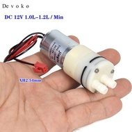 Devoko 12V Micro Diaphragm Pump Compact Water Pressure Booster Mini Pump for RV Water Dispenser DIY 